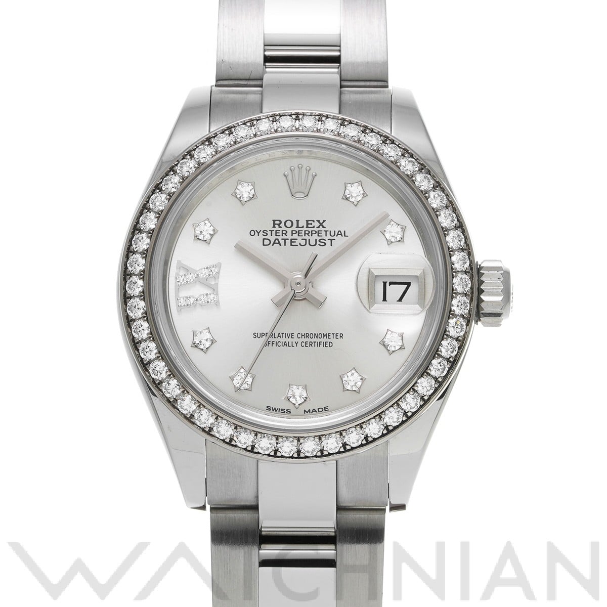 ロレックス レディ デイトジャスト 28 279384RBR シルバー/ダイヤモンド レディース 時計 【中古】【wristwatch】