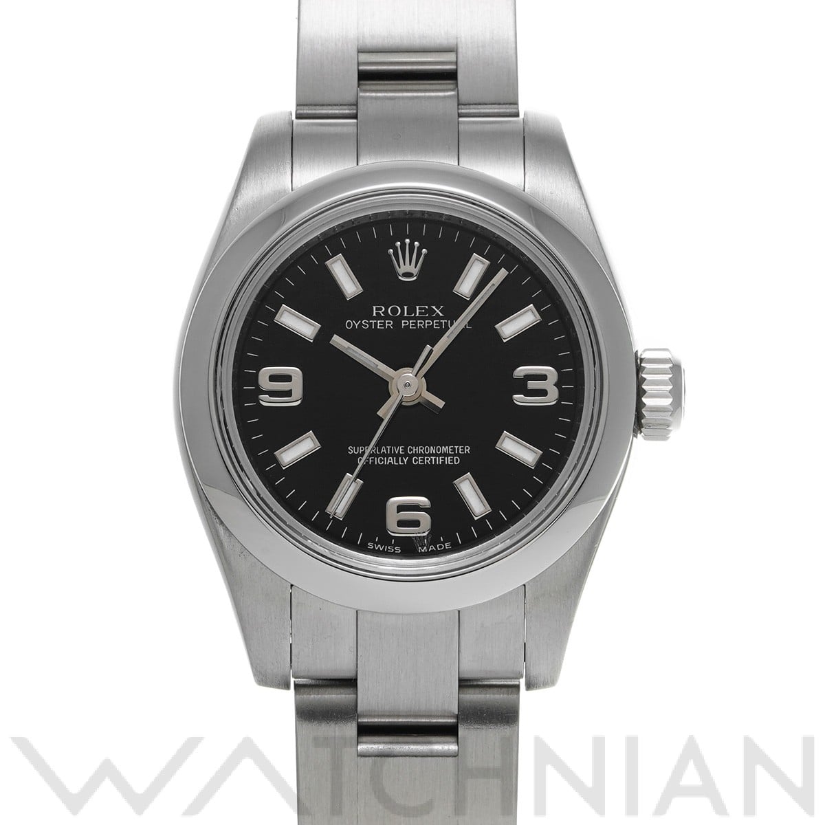 ロレックス / ROLEX オイスターパーペチュアル 26 176200 ブラック レディース 時計 【中古】【wristwatch】