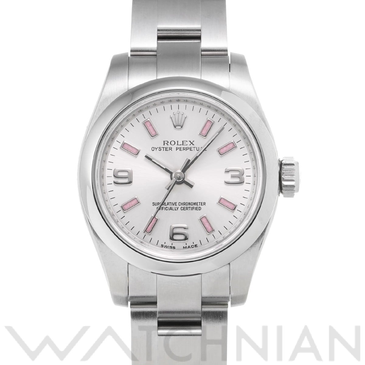 オイスターパーペチュアル 26 176200 M番(2008年頃製造) シルバー ロレックス ROLEX レディース 【中古】