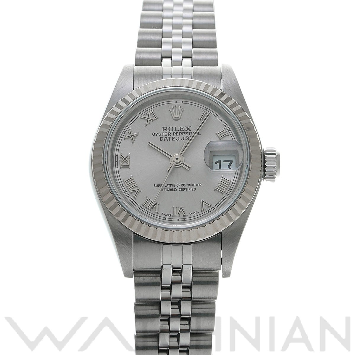 ロレックス デイトジャスト 79174 グレー レディース 時計 【中古】【wristwatch】