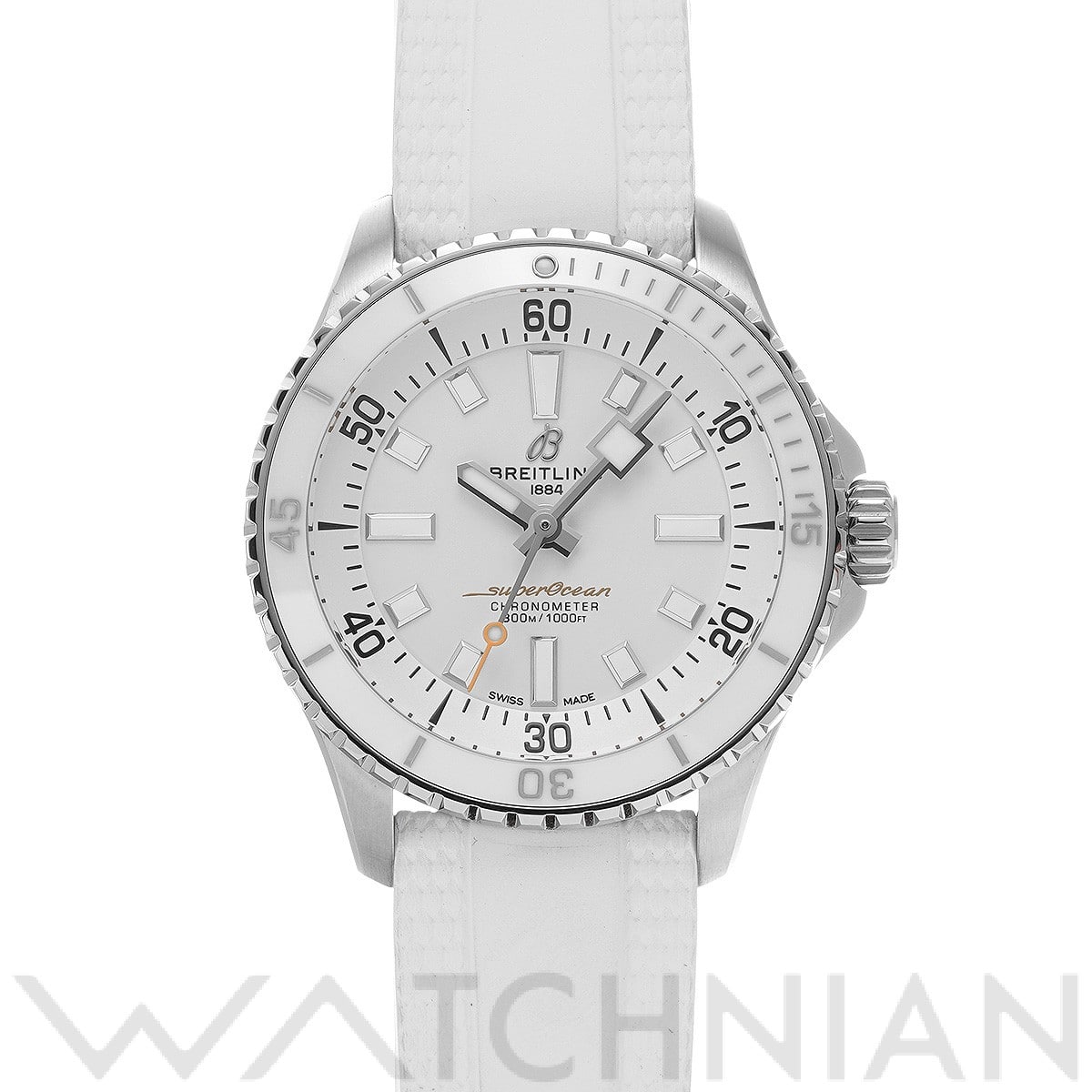 スーパーオーシャン オートマチック 36 A17377211A1S1 ホワイト ブライトリング BREITLING ユニセックス 【中古】