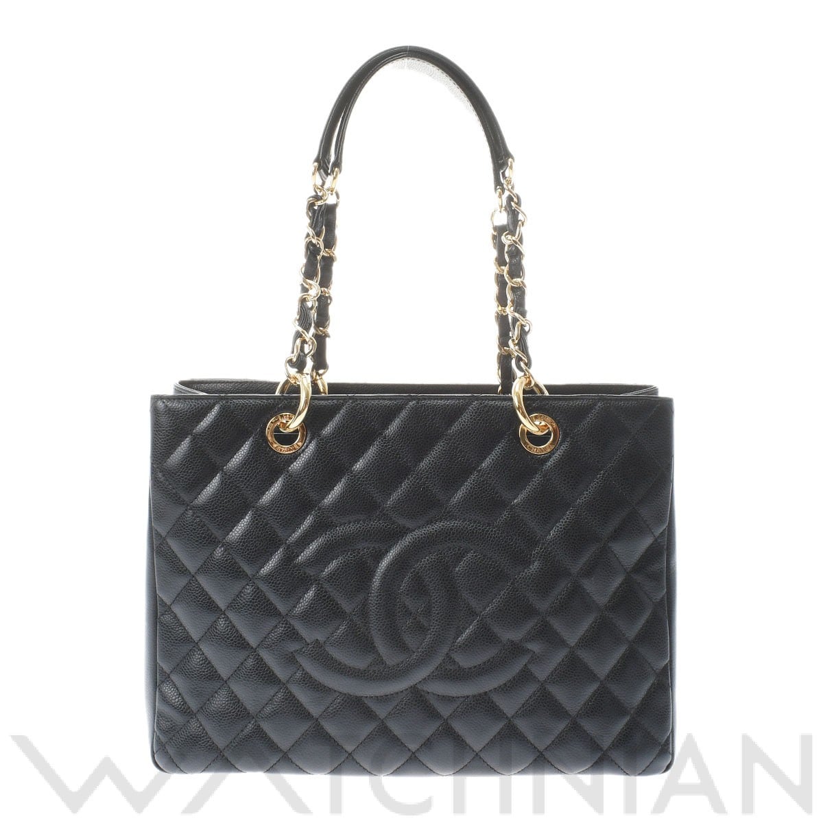 マトラッセ GST ブラック/ゴールド金具 A50995 キャビアスキン CHANEL シャネル レディース 【中古】