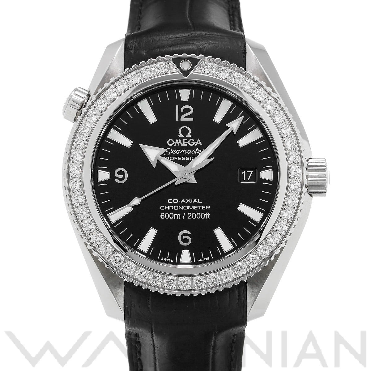 オメガ / OMEGA シーマスター プラネットオーシャン 600 コーアクシャル 222.18.42.20.01.001 ブラック メンズ 時計 【中古】【wristwatch】