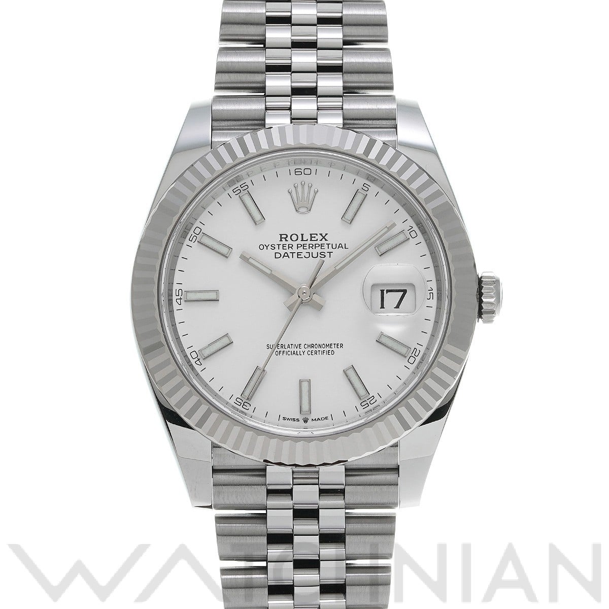 ロレックス デイトジャスト 41 126334 ホワイト メンズ 時計 【未使用】【wristwatch】