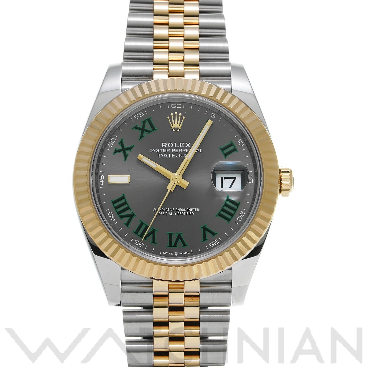 ロレックス デイトジャスト 41 ハンジャール 126333 スレート メンズ 時計 【中古】【wristwatch】