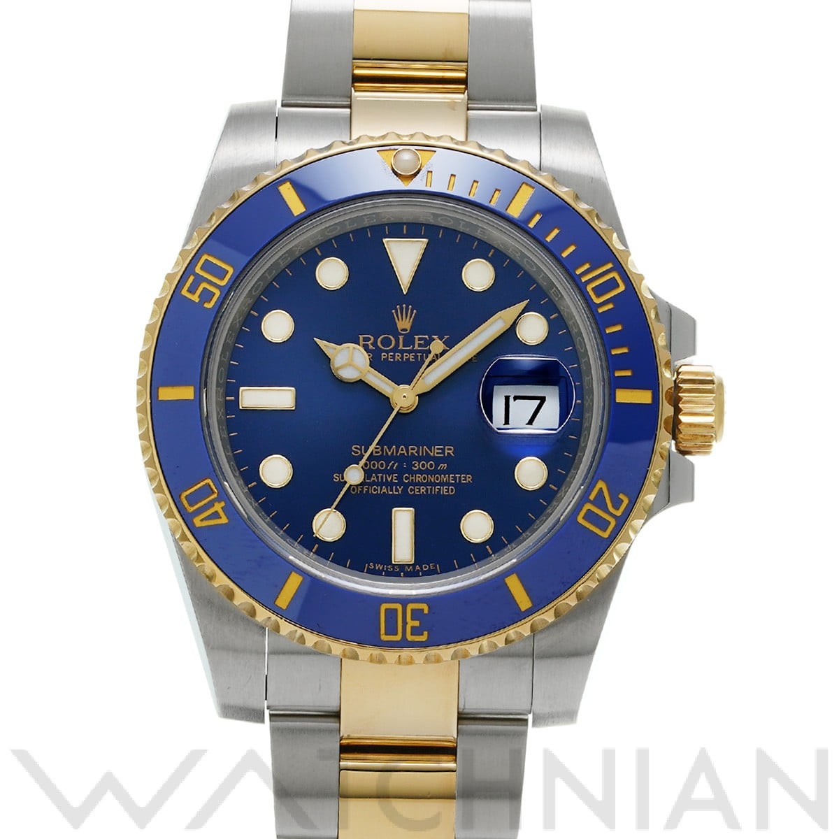 サブマリーナ デイト 116613LB ランダムシリアル ブルー ロレックス ROLEX メンズ 【中古】