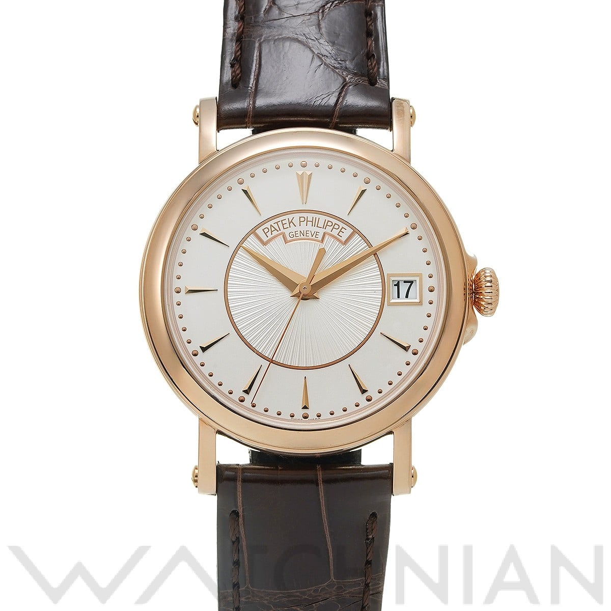 パテック フィリップ / PATEK PHILIPPE カラトラバ オフィサー 5153R-001 シルバー・オパーリン ユニセックス 時計 【中古】【wristwatch】