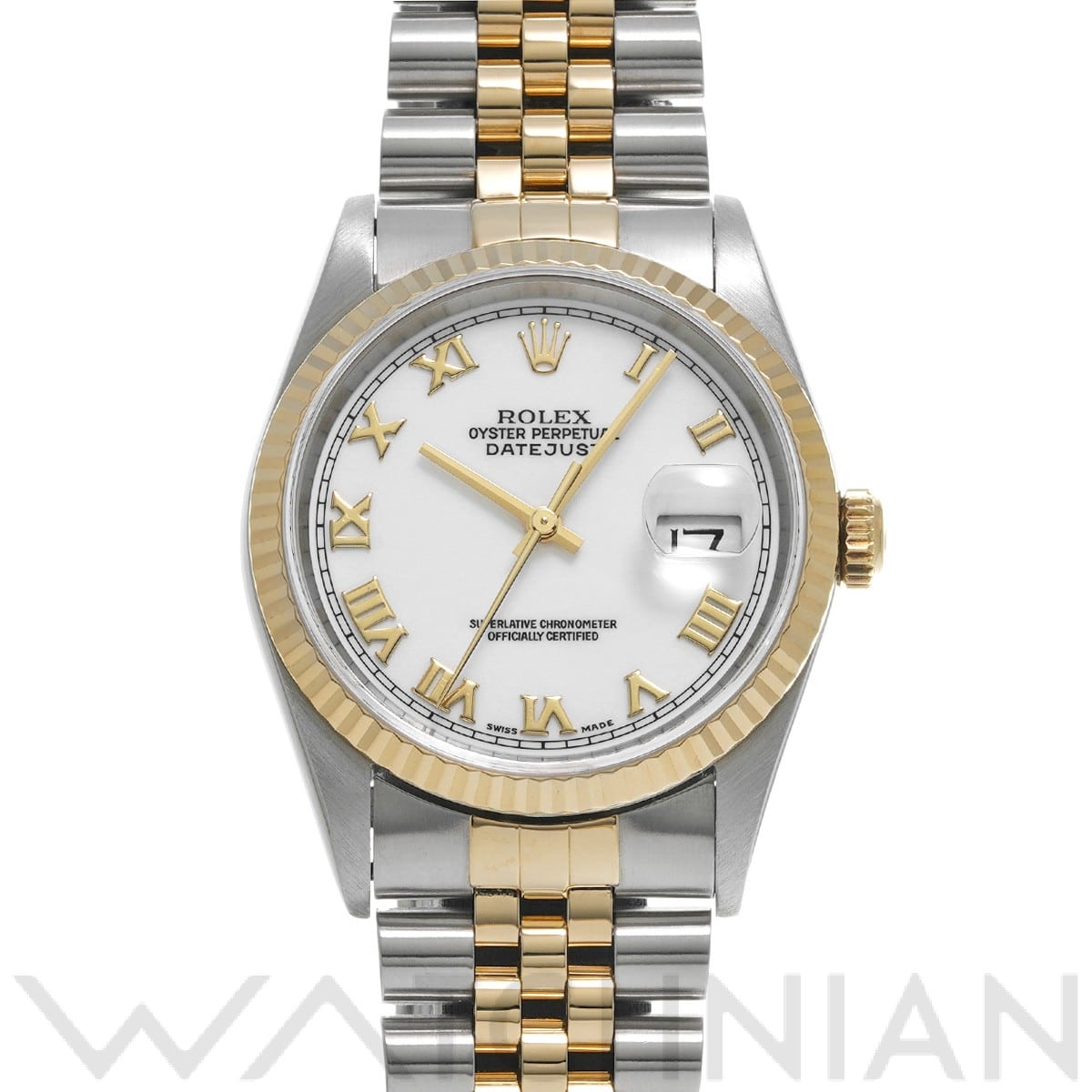 ロレックス デイトジャスト 16233 ホワイト メンズ 時計 【中古】【wristwatch】