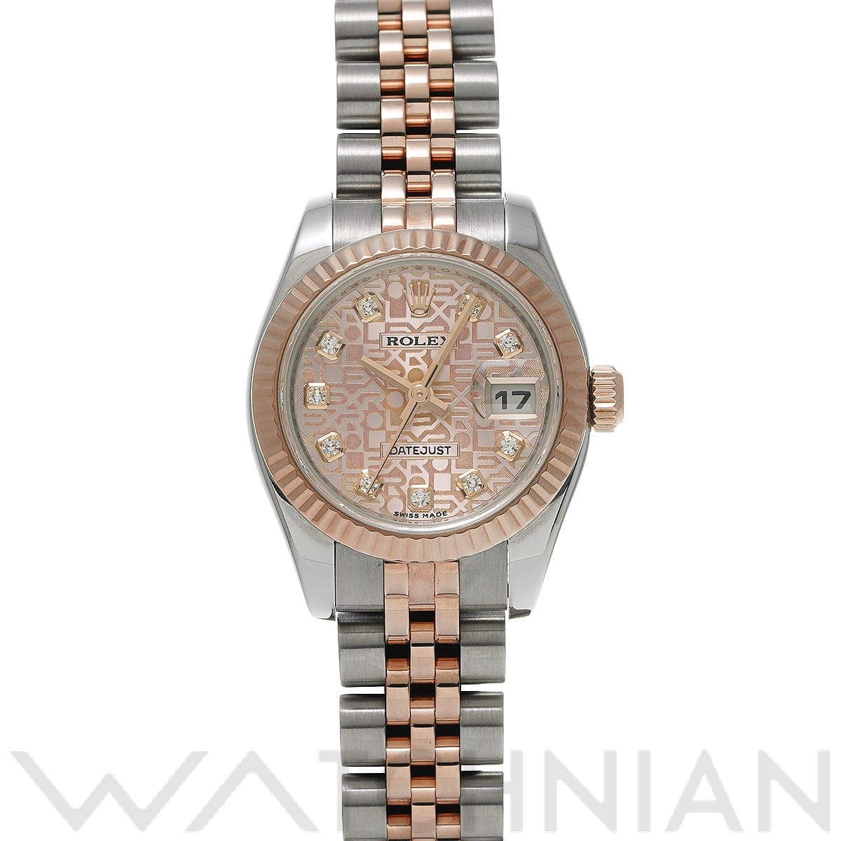 ロレックス レディ デイトジャスト 26 179171G ピンクコンピュータ/ダイヤモンド レディース 時計 【中古】【wristwatch】