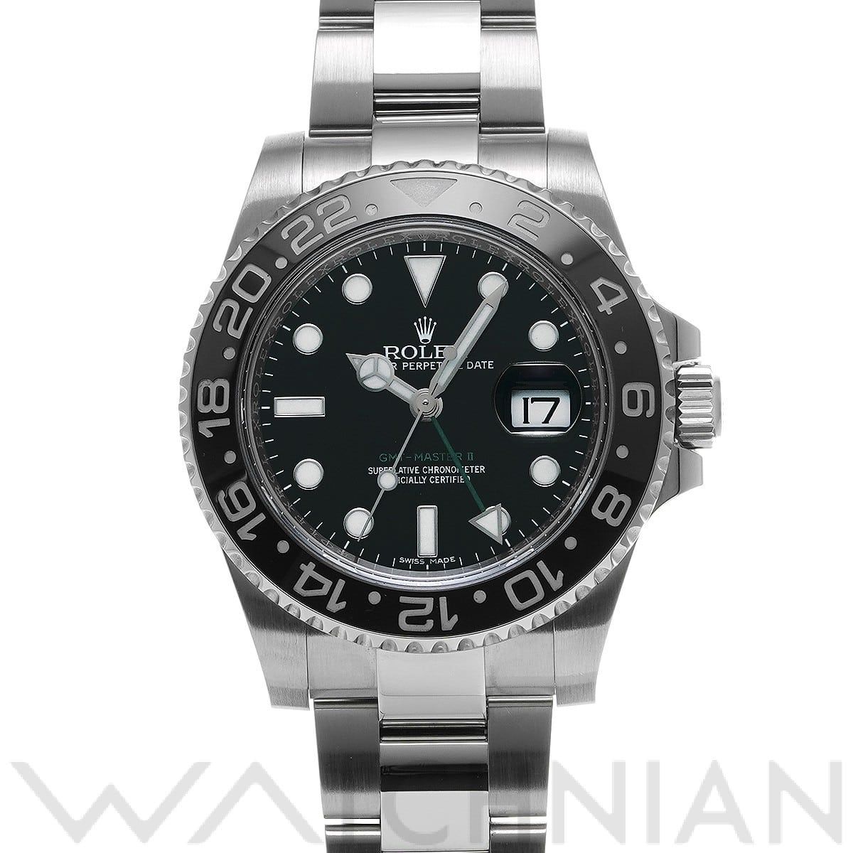 ロレックス GMTマスターII 116710LN ブラック メンズ 時計 【中古】【wristwatch】