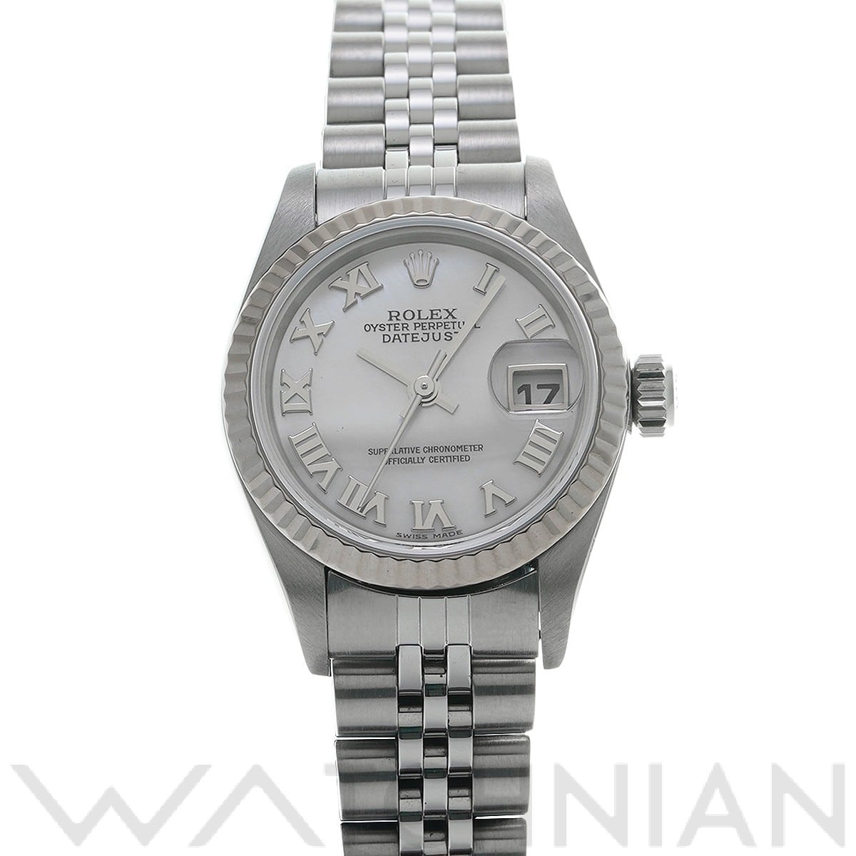 ロレックス デイトジャスト 79174NR ホワイトシェル レディース 時計 【中古】【wristwatch】