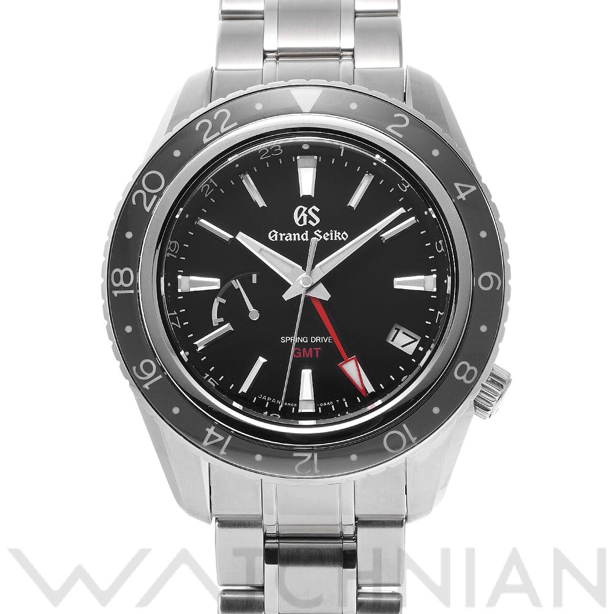 グランドセイコー / Grand Seiko スポーツコレクション スプリングドライブ GMT SBGE201 ブラック メンズ 時計 【中古】【wristwatch】