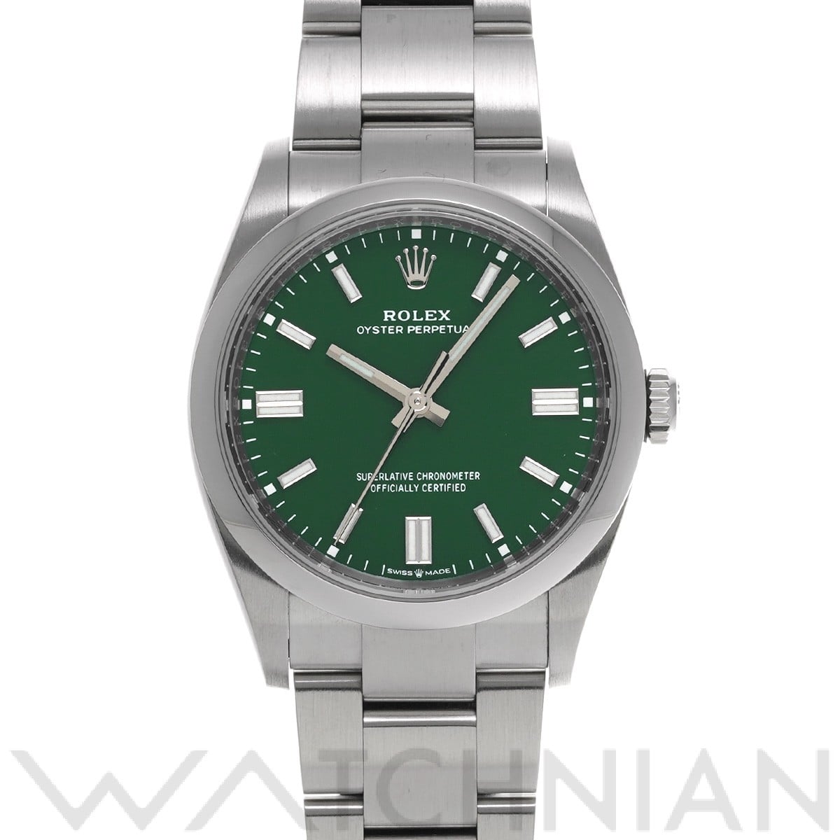 ロレックス オイスターパーペチュアル 36 126000 グリーン メンズ 時計 【中古】【wristwatch】