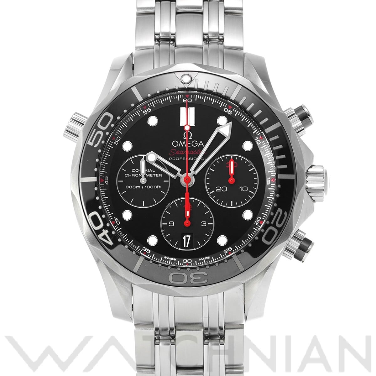 オメガ / OMEGA シーマスター ダイバー300 コーアクシャル クロノグラフ 212.30.44.50.01.001 ブラック メンズ 時計 【中古】【wristwatch】