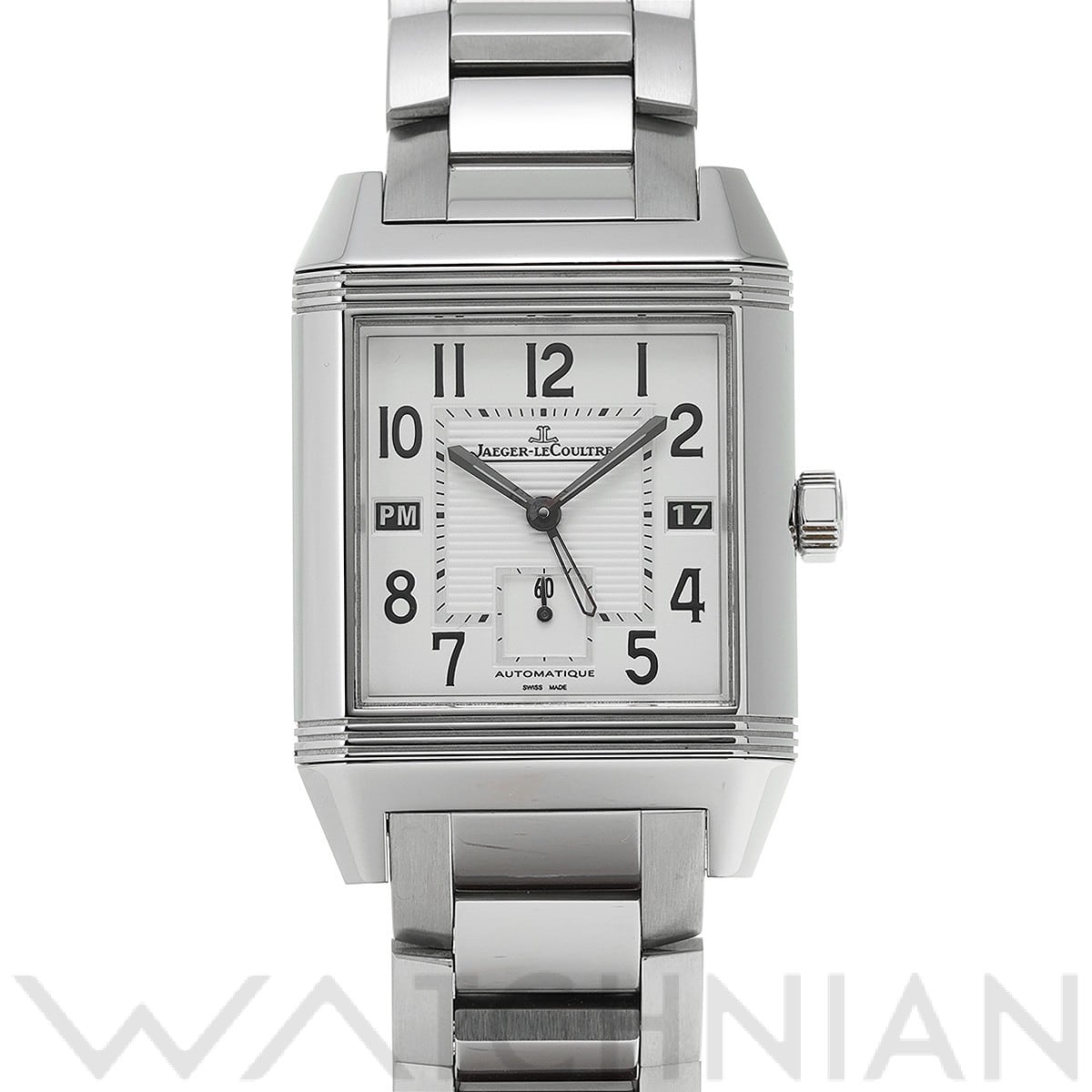 ジャガー ルクルト / Jaeger-LeCoultre レベルソ スクアドラ ホームタイム Q7008420 シルバー メンズ 時計 【中古】【wristwatch】