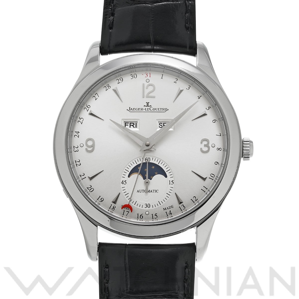 ジャガー ルクルト マスター カレンダー Q1558420 シルバー メンズ 時計 【中古】【wristwatch】