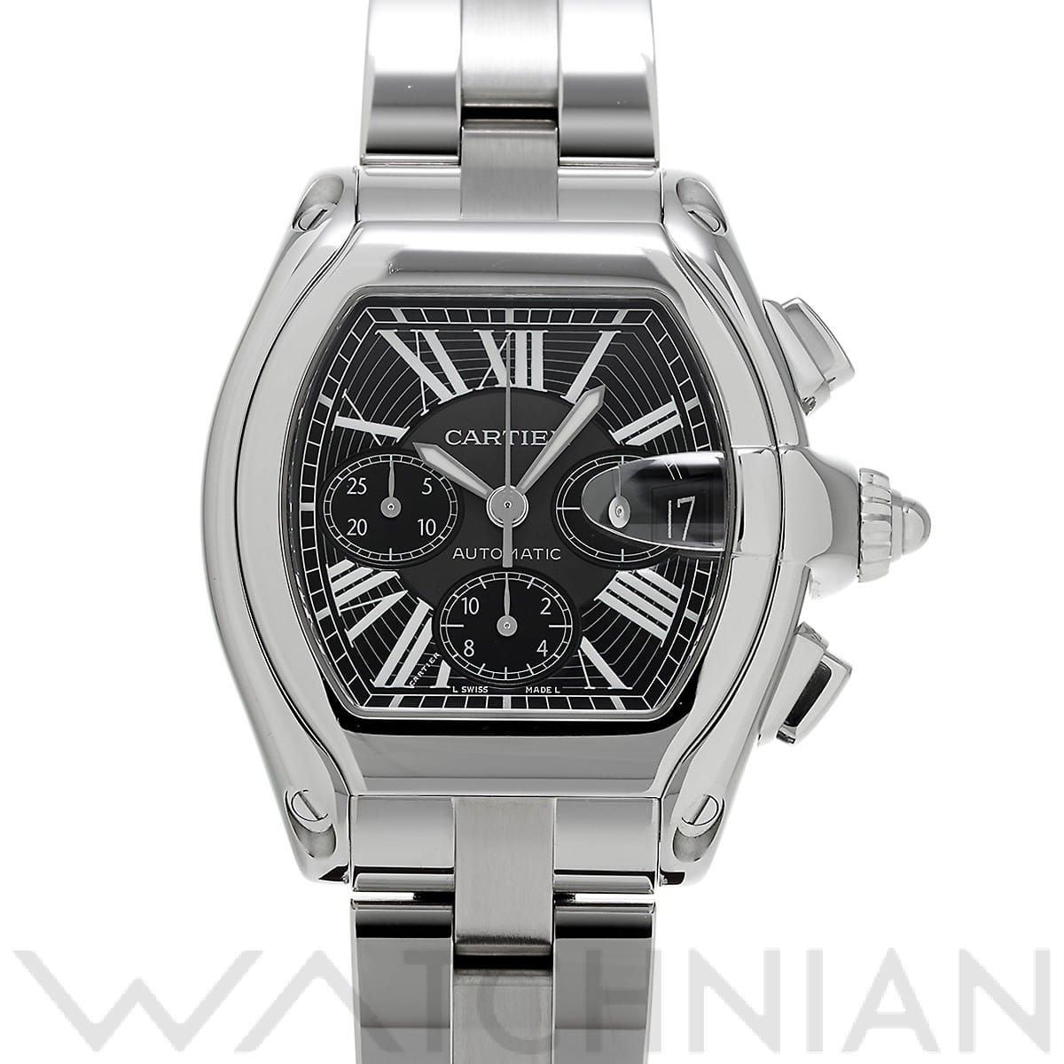 カルティエ / CARTIER ロードスター クロノグラフ W62020X6 ブラック メンズ 時計 【中古】【wristwatch】