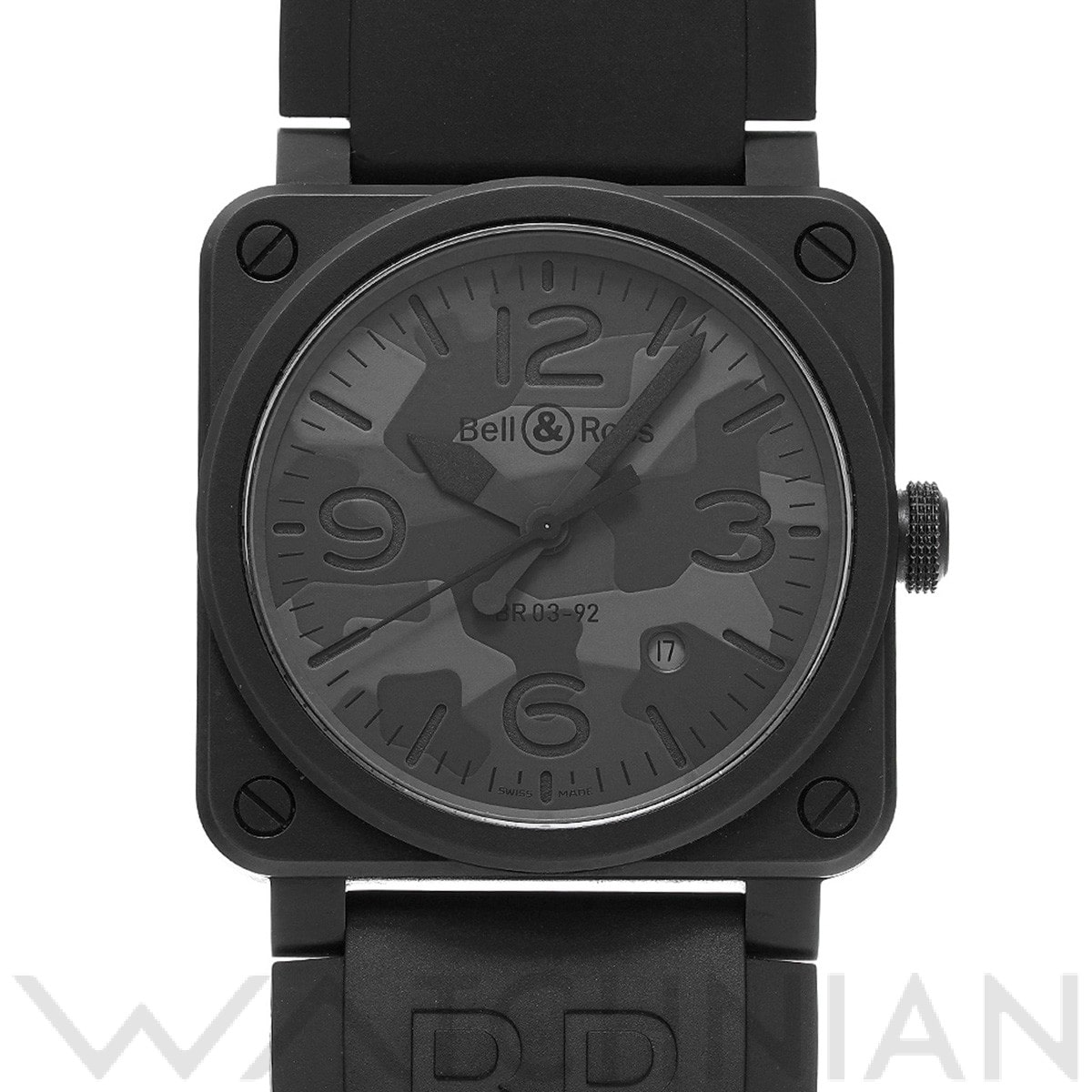 BR 03-92 ブラックカモ BR0392-CAMO-CE/SRB ブラックグレーカモフラージュ ベル＆ロス Bell & Ross メンズ 【中古】