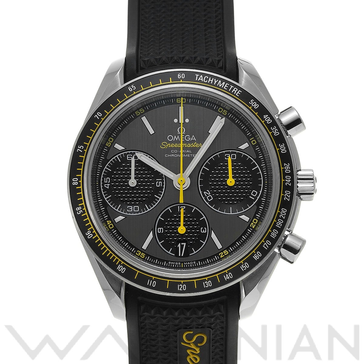 スピードマスター レーシング コーアクシャル 326.32.40.50.06.001 グレー/ブラック オメガ OMEGA メンズ 【中古】