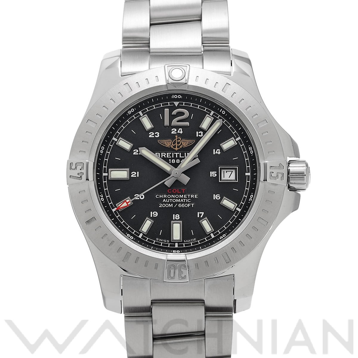 ブライトリング / BREITLING コルト オートマチック A1738811/BD44 ブラック メンズ 時計 【中古】【wristwatch】
