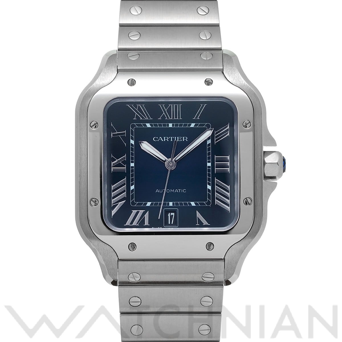 カルティエ / CARTIER サントス ドゥ カルティエ LM WSSA0030 ブルー・グラデーション メンズ 時計 【中古】【wristwatch】