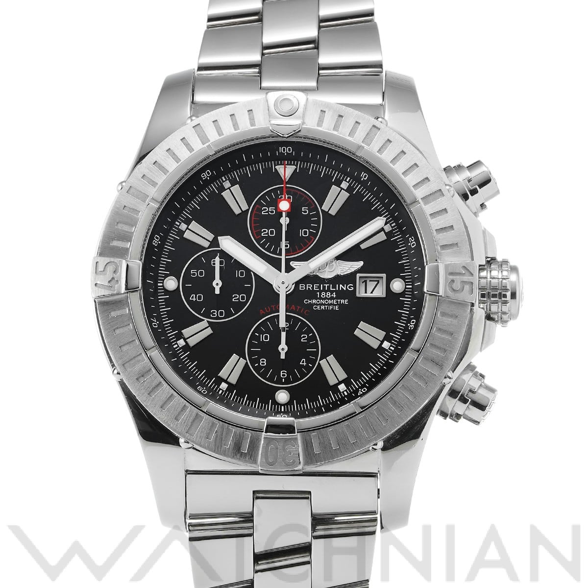 ブライトリング / BREITLING スーパーアベンジャー A1337011/B907 ブラック メンズ 時計 【中古】【wristwatch】