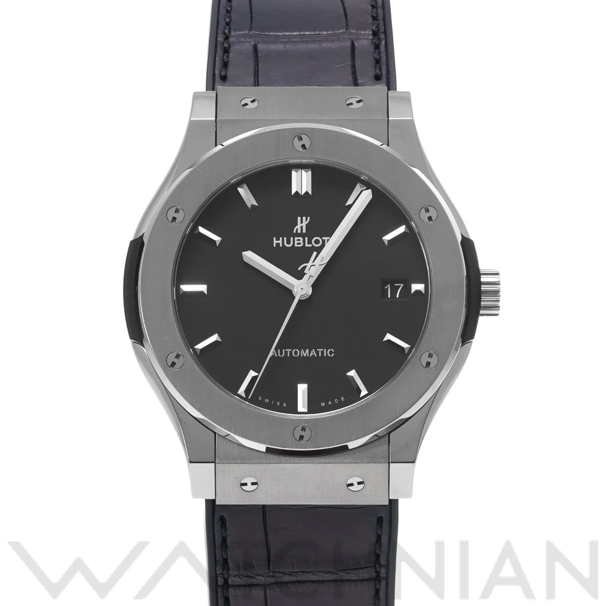 クラシックフュージョン チタニウム 511.NX.1171.LR マットブラック ウブロ HUBLOT メンズ 【中古】