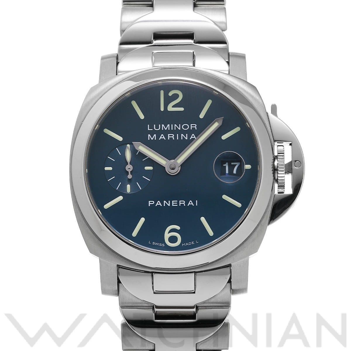 パネライ / PANERAI ルミノールマリーナ オートマティック PAM00069 ブルー メンズ 時計 【中古】【wristwatch】