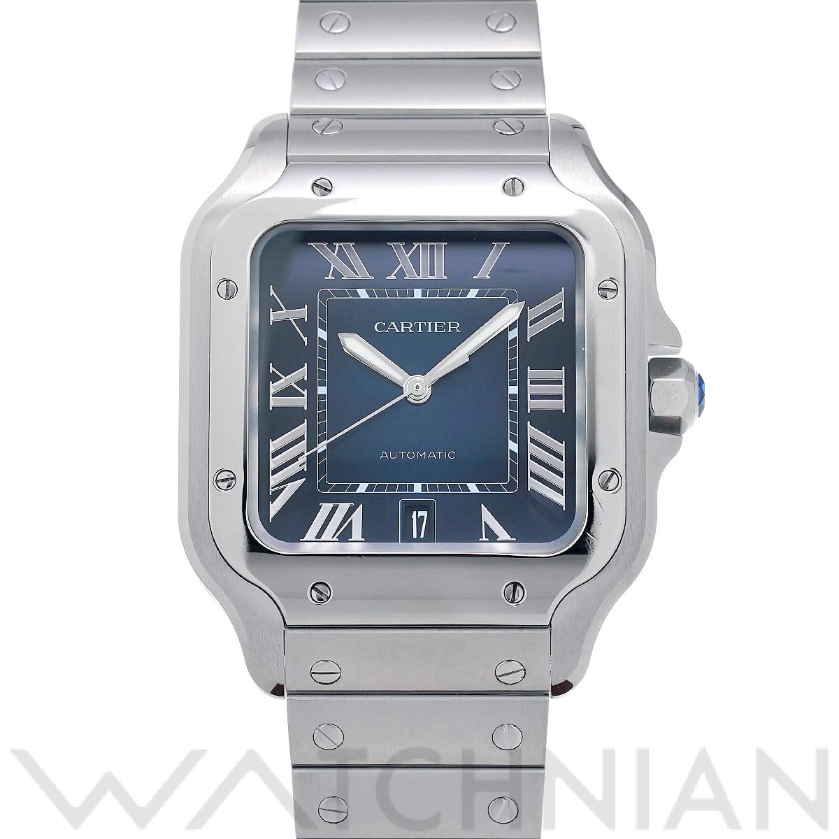 カルティエ / CARTIER サントス ドゥ カルティエ LM WSSA0030 ブルー・グラデーション メンズ 時計 【中古】【wristwatch】