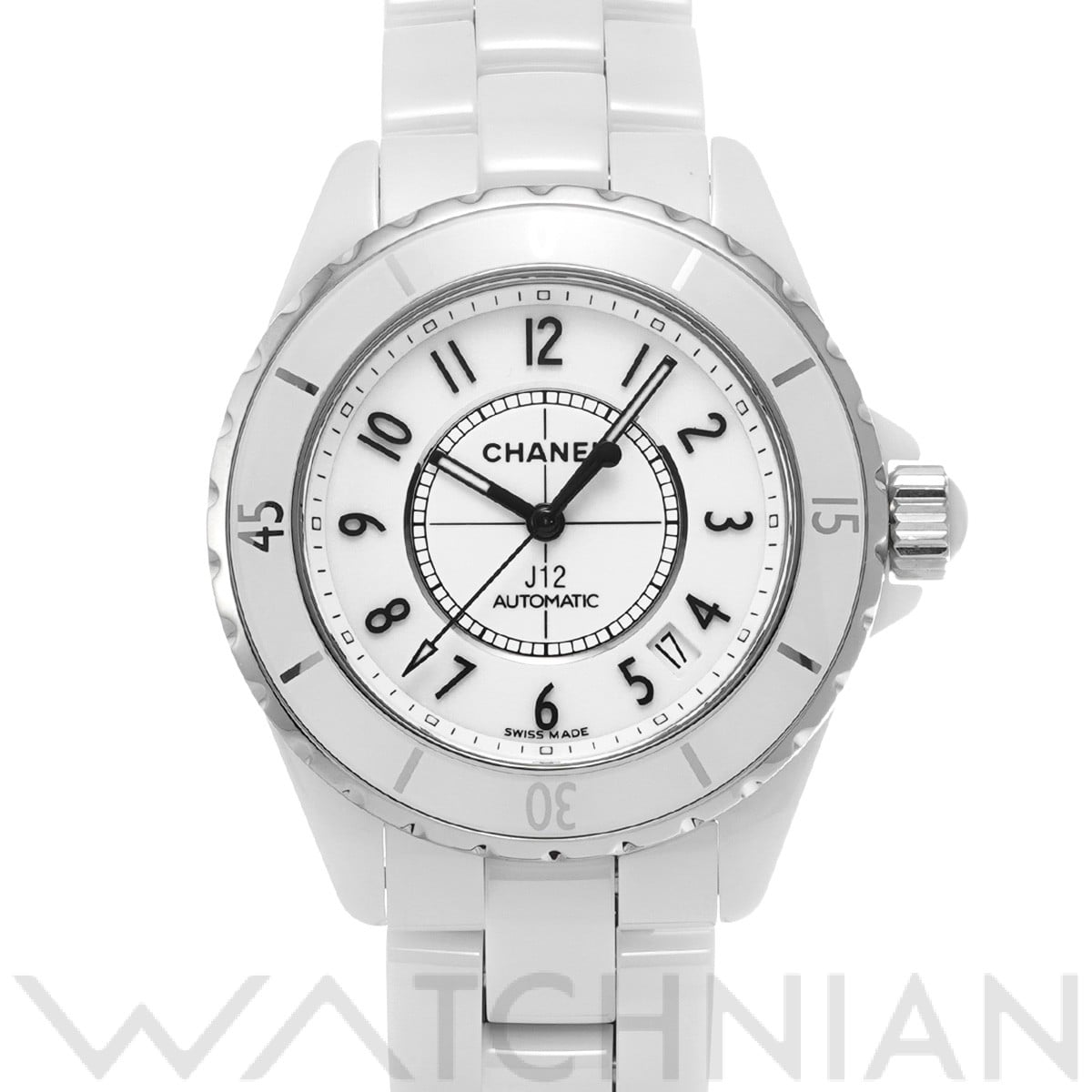 シャネル / CHANEL J12 38MM H0970 ホワイト メンズ 時計 【中古】【wristwatch】