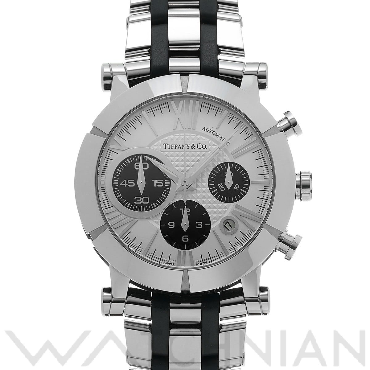 ティファニー アトラス ジェント クロノグラフ Z1000.82.12A21A00A シルバー/ブラック メンズ 時計 【中古】【wristwatch】