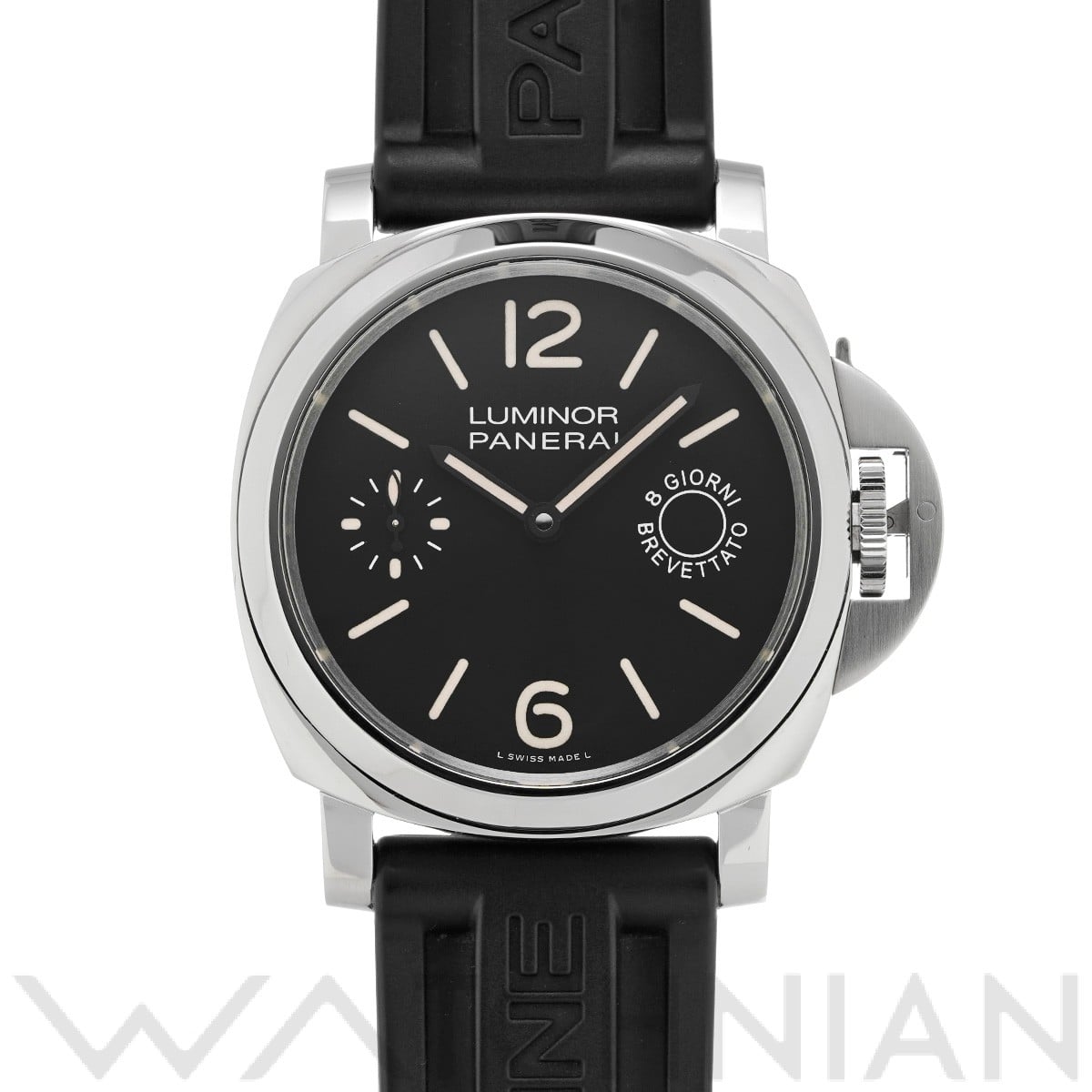 パネライ / PANERAI ルミノールマリーナ 8デイズ アッチャイオ PAM00590 ブラック メンズ 時計 【中古】【wristwatch】