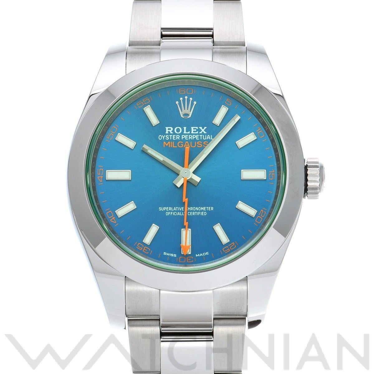 ミルガウス 116400GV ランダムシリアル Zブルー ロレックス ROLEX メンズ 【中古】