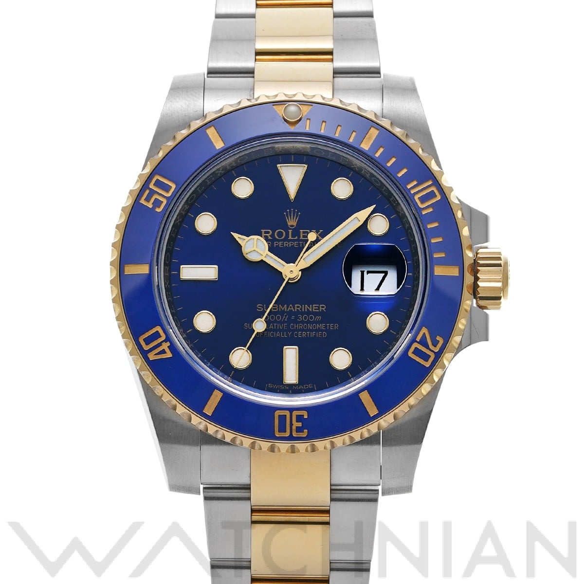 サブマリーナ デイト 116613LB ランダムシリアル ブルー ロレックス ROLEX メンズ 【中古】