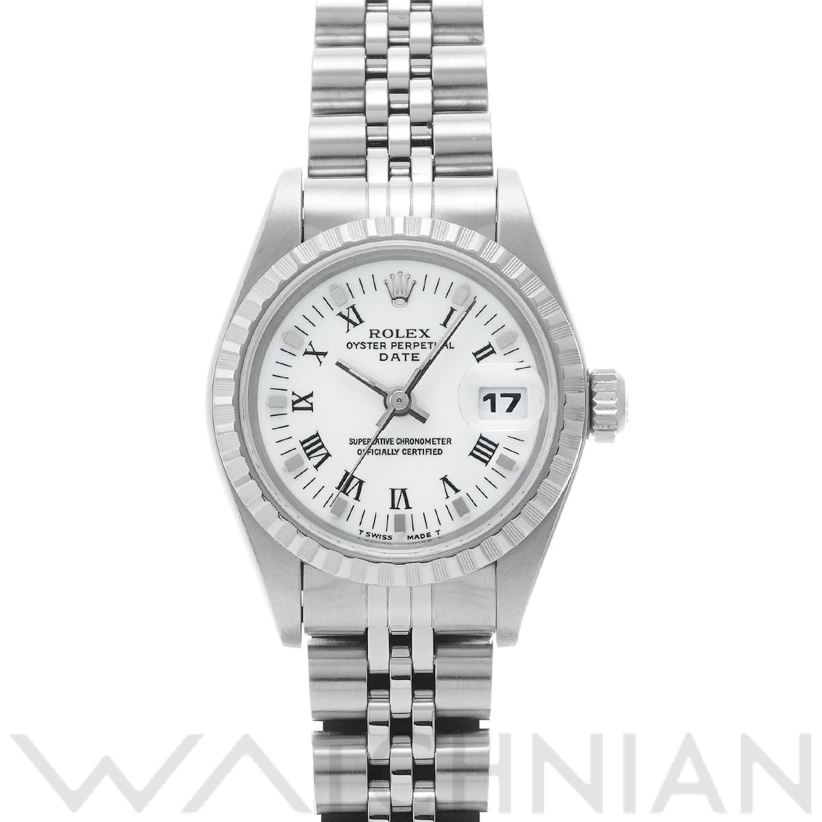 ロレックス / ROLEX オイスターパーペチュアル デイト 69240 ホワイト レディース 時計 【中古】【wristwatch】