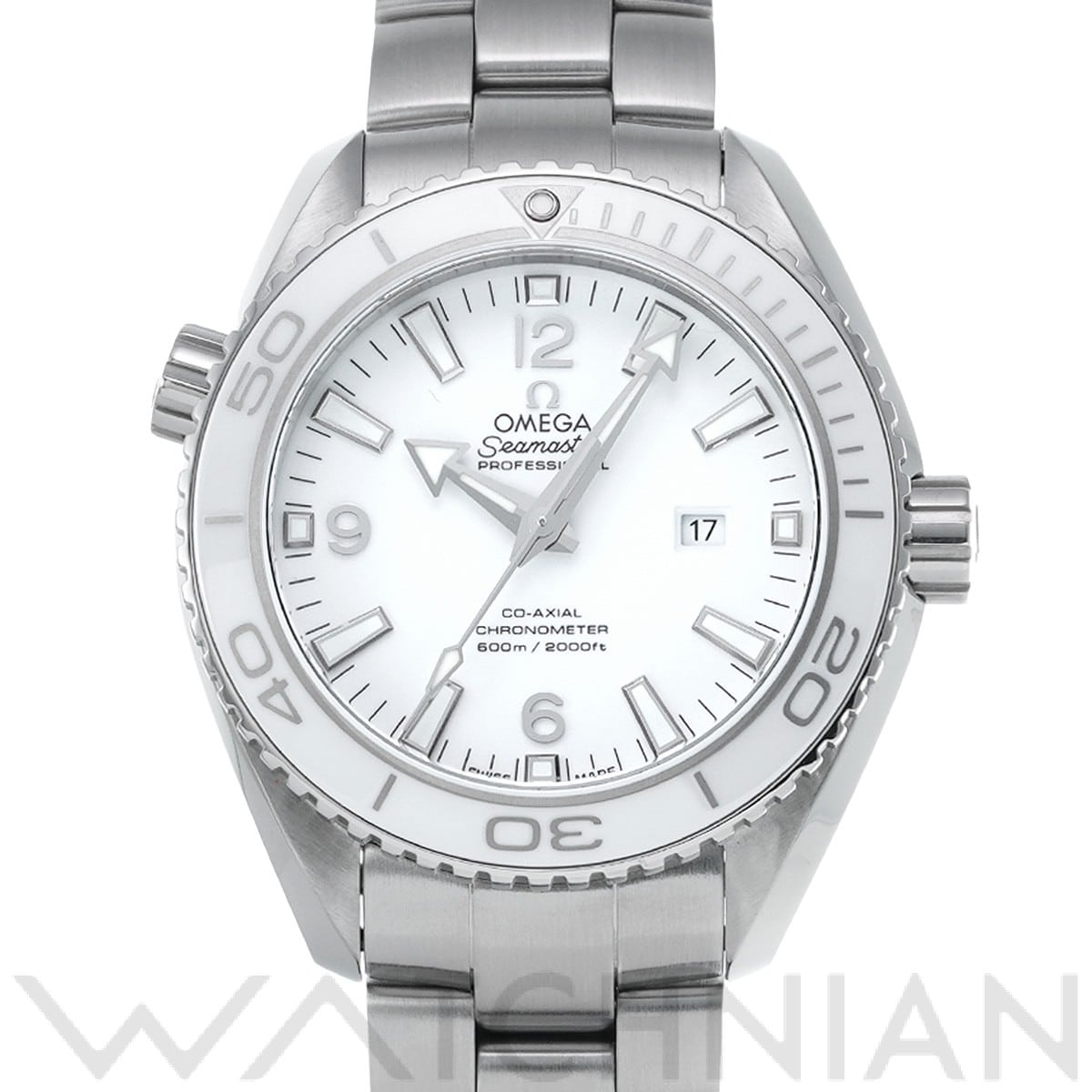 オメガ / OMEGA シーマスター プラネットオーシャン 600 コーアクシャル 232.30.38.20.04.001 ホワイト ユニセックス 時計 【中古】【wristwatch】
