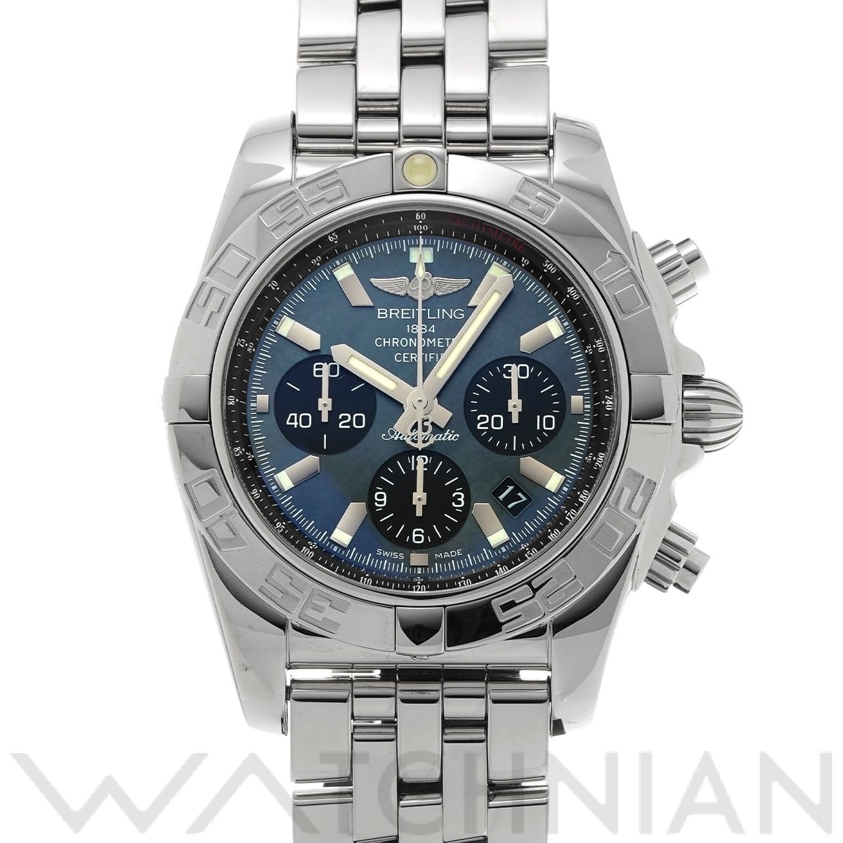 ブライトリング / BREITLING クロノマット 44 ブラックマザーオブパール AB01114K/BD34 ブラックシェル/ブラック メンズ 時計 【中古】【wristwatch】