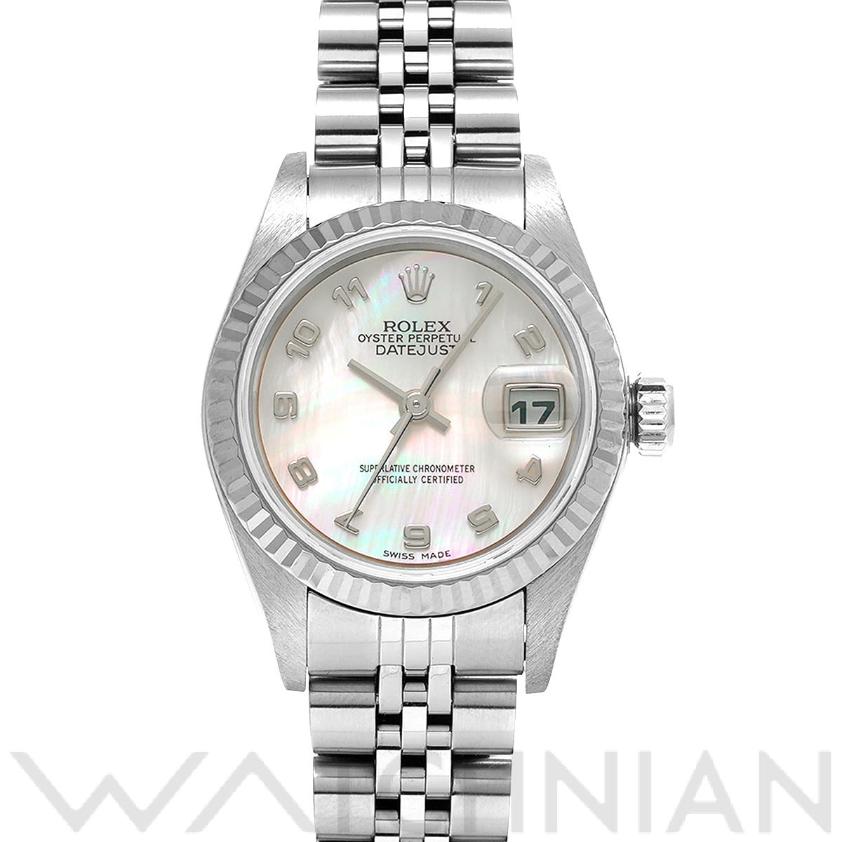 ロレックス デイトジャスト 79174NA ホワイトシェル レディース 時計 【中古】【wristwatch】