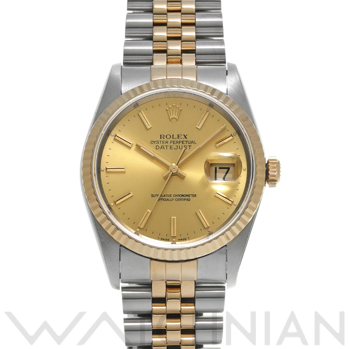 ロレックス デイトジャスト 16233 シャンパン メンズ 時計 【中古】【wristwatch】