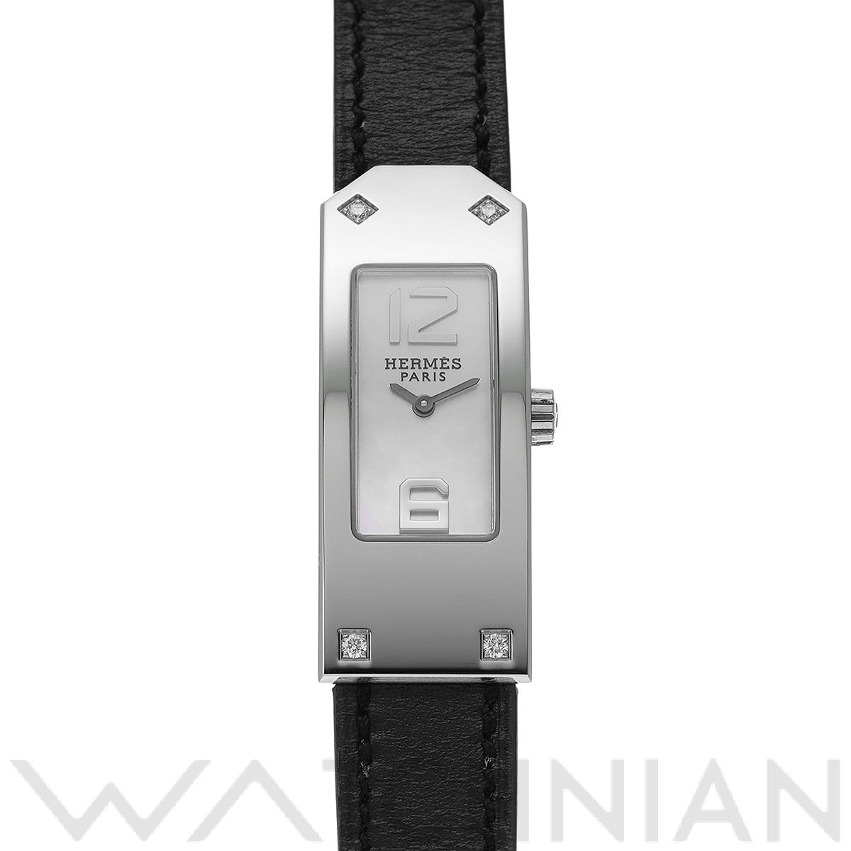 エルメス ケリー II KT1.230 ホワイトシェル レディース 時計 【中古】【wristwatch】