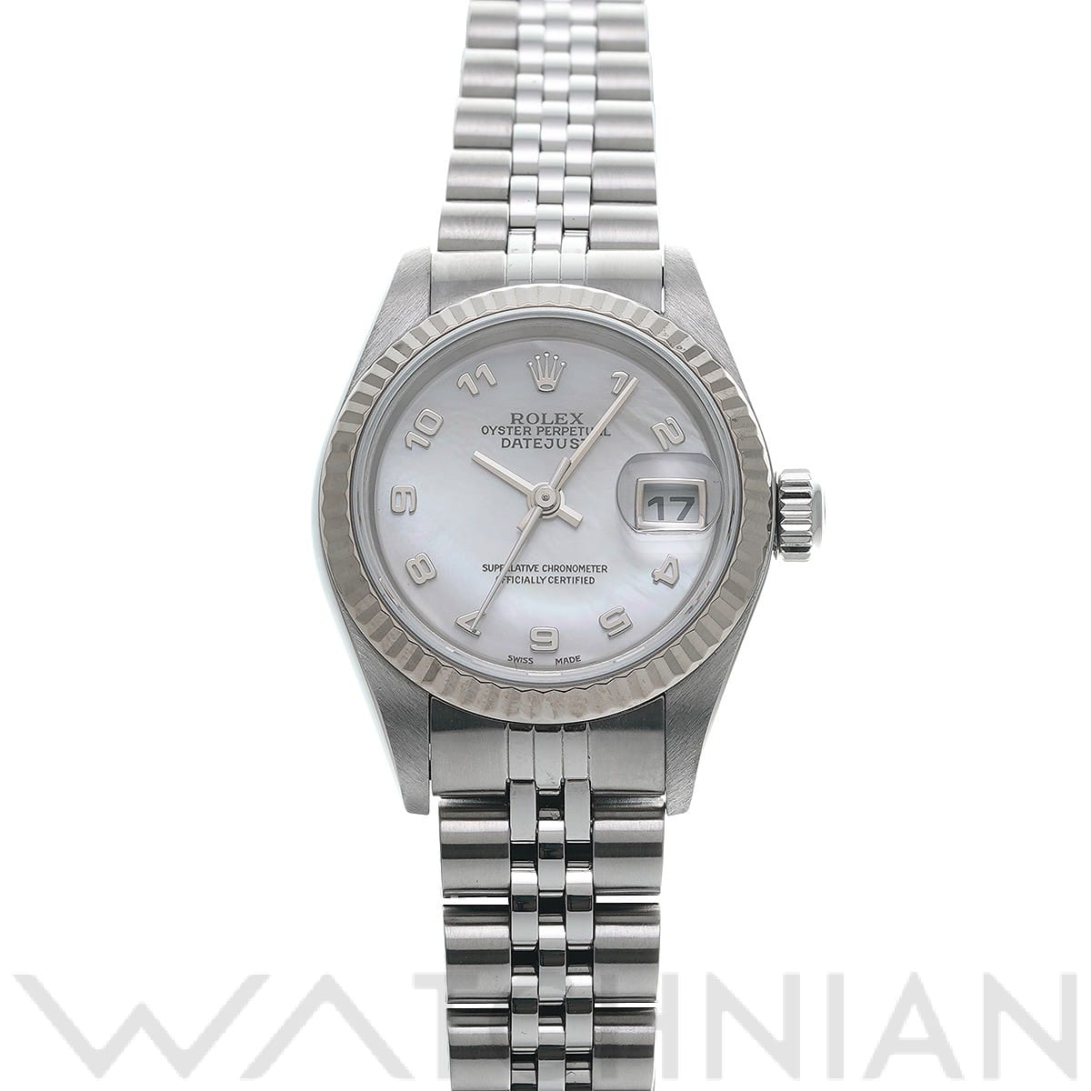 ロレックス デイトジャスト 79174NA ホワイトシェル レディース 時計 【中古】【wristwatch】