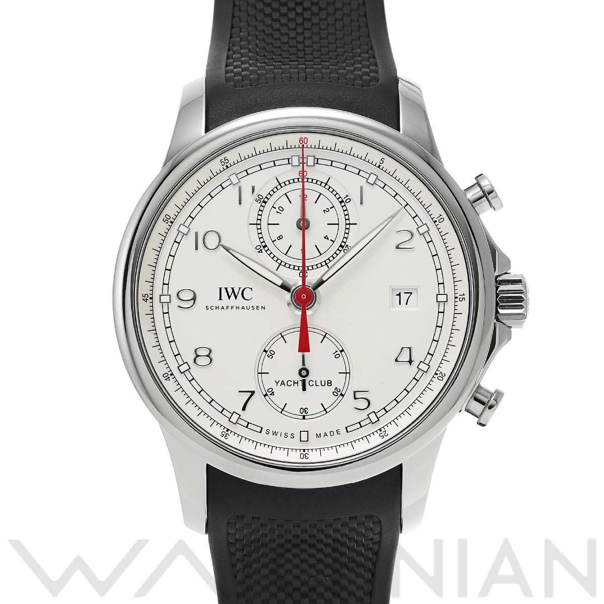 IWC ポルトギーゼ ヨットクラブ クロノグラフ IW390502 シルバーメッキ メンズ 時計 【中古】【wristwatch】