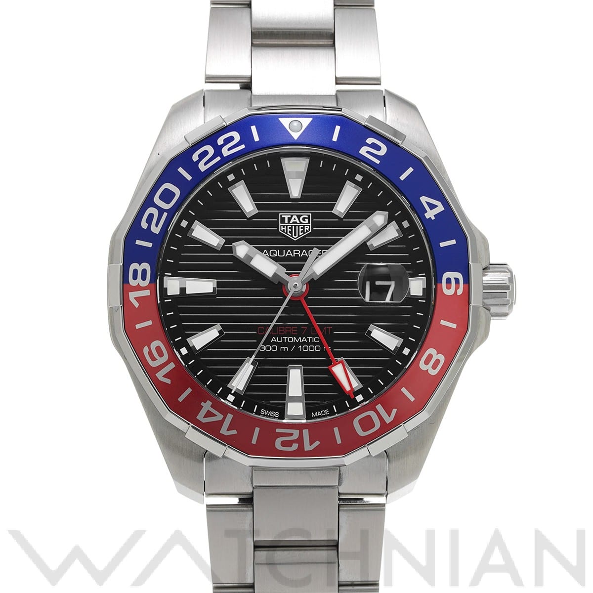 タグ ホイヤー / TAG HEUER アクアレーサー キャリバー7 GMT WAY201F.BA0927 ブラック メンズ 時計 【中古】【wristwatch】