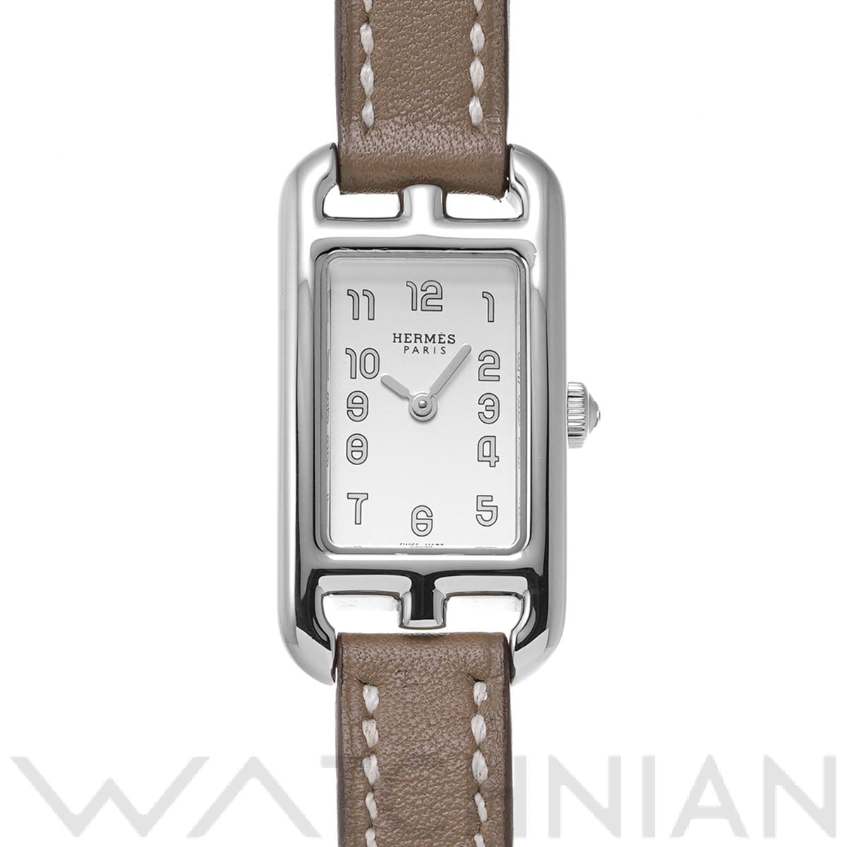 エルメス ナンタケット NA2.110 シルバー レディース 時計 【中古】【wristwatch】