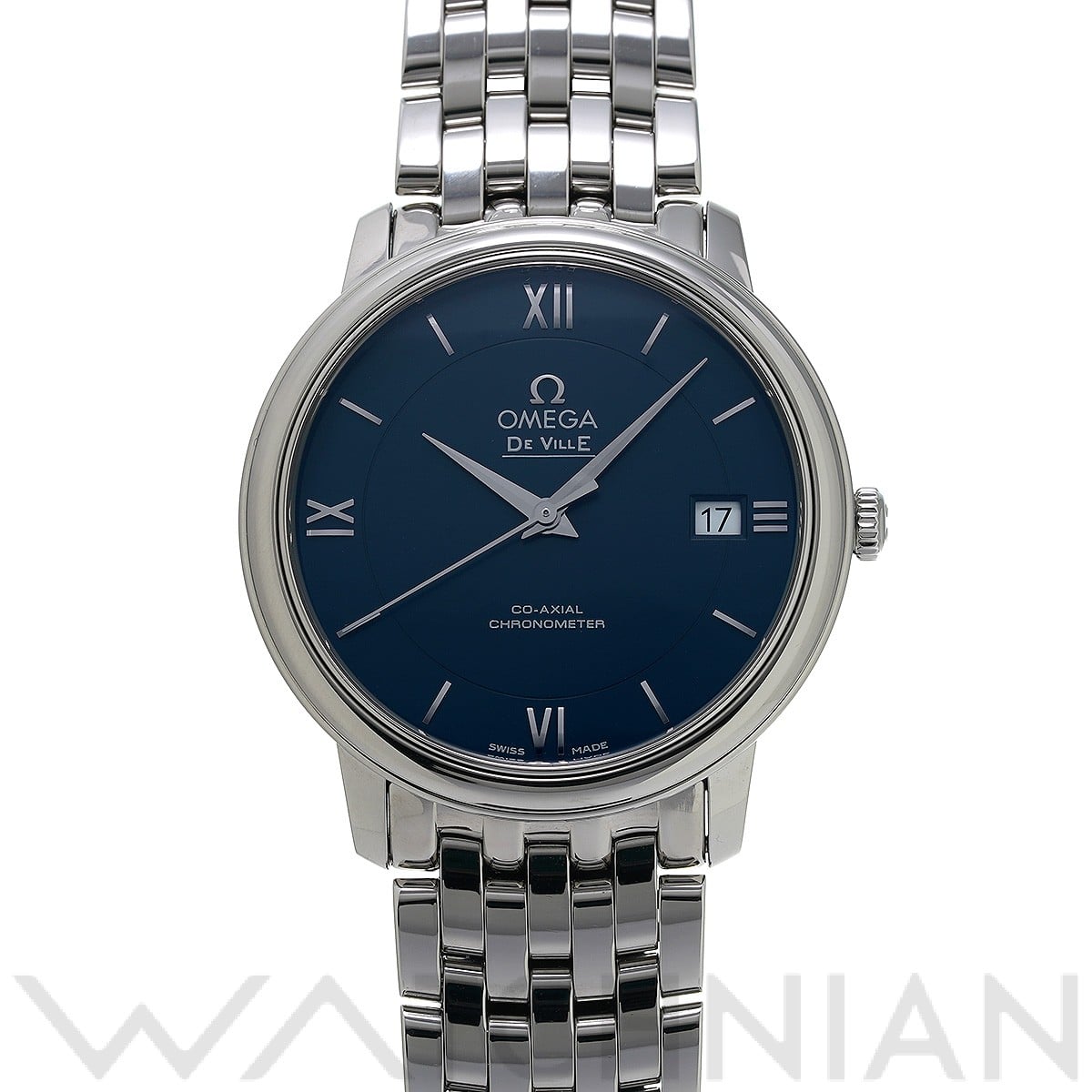 オメガ / OMEGA デ・ヴィル プレステージ コーアクシャル 424.10.37.20.03.001 ブルー メンズ 時計 【中古】【wristwatch】