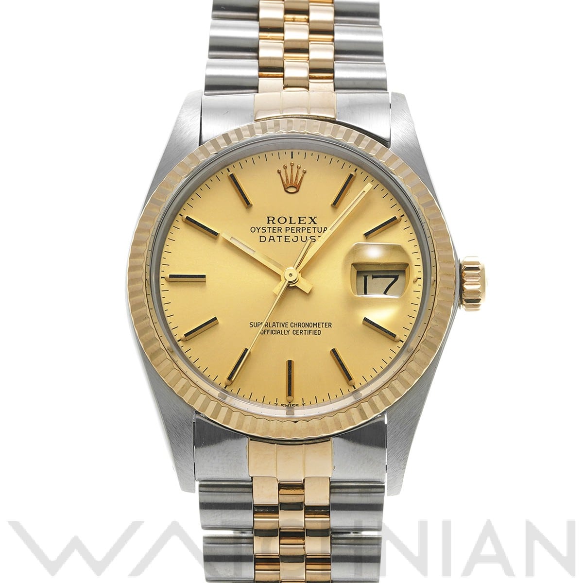 ロレックス デイトジャスト 16013 シャンパン メンズ 時計 【中古】【wristwatch】