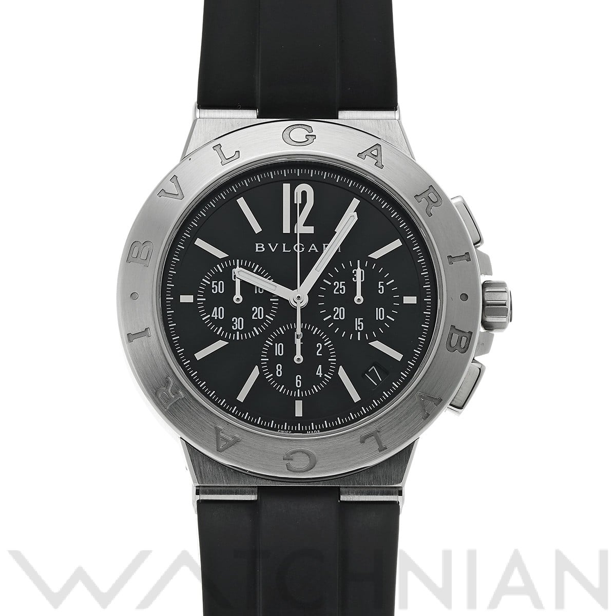 ブルガリ ディアゴノ ヴェロチッシモ DG41BSVDCH ブラック メンズ 時計 【中古】【wristwatch】