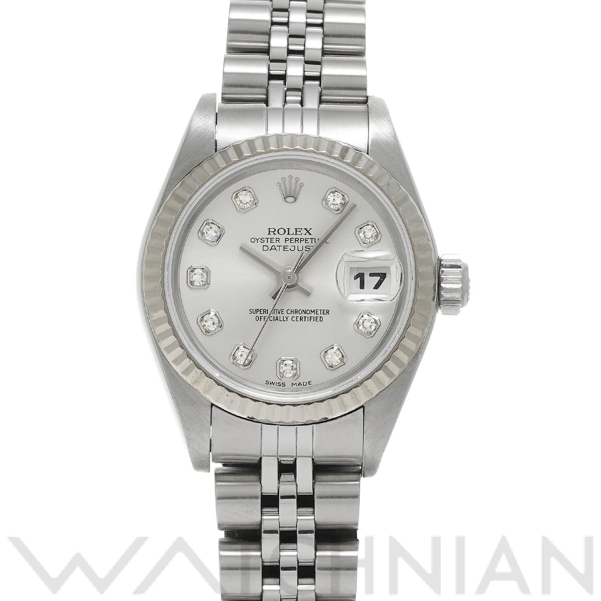 ロレックス デイトジャスト 79174G シルバー/ダイヤモンド レディース 時計 【中古】【wristwatch】