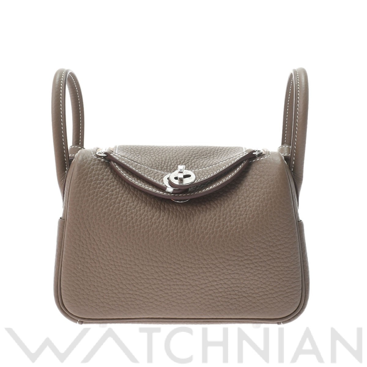 リンディ ミニ エトゥープ/パラジウム金具 トリヨンクレマンス HERMES エルメス レディース 【新品】