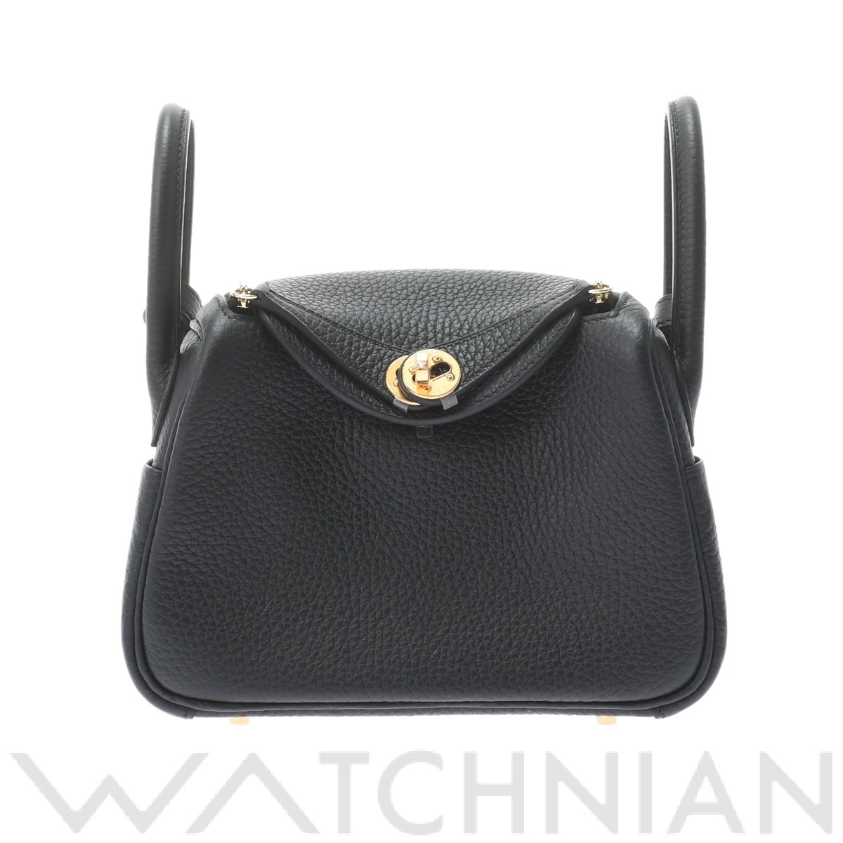 リンディ ミニ ブラック/ゴールド金具 トリヨンクレマンス HERMES エルメス レディース 【新品】